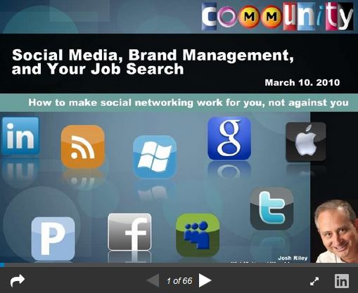 Social Media, Digital Footprints, Reputations and Job Searches