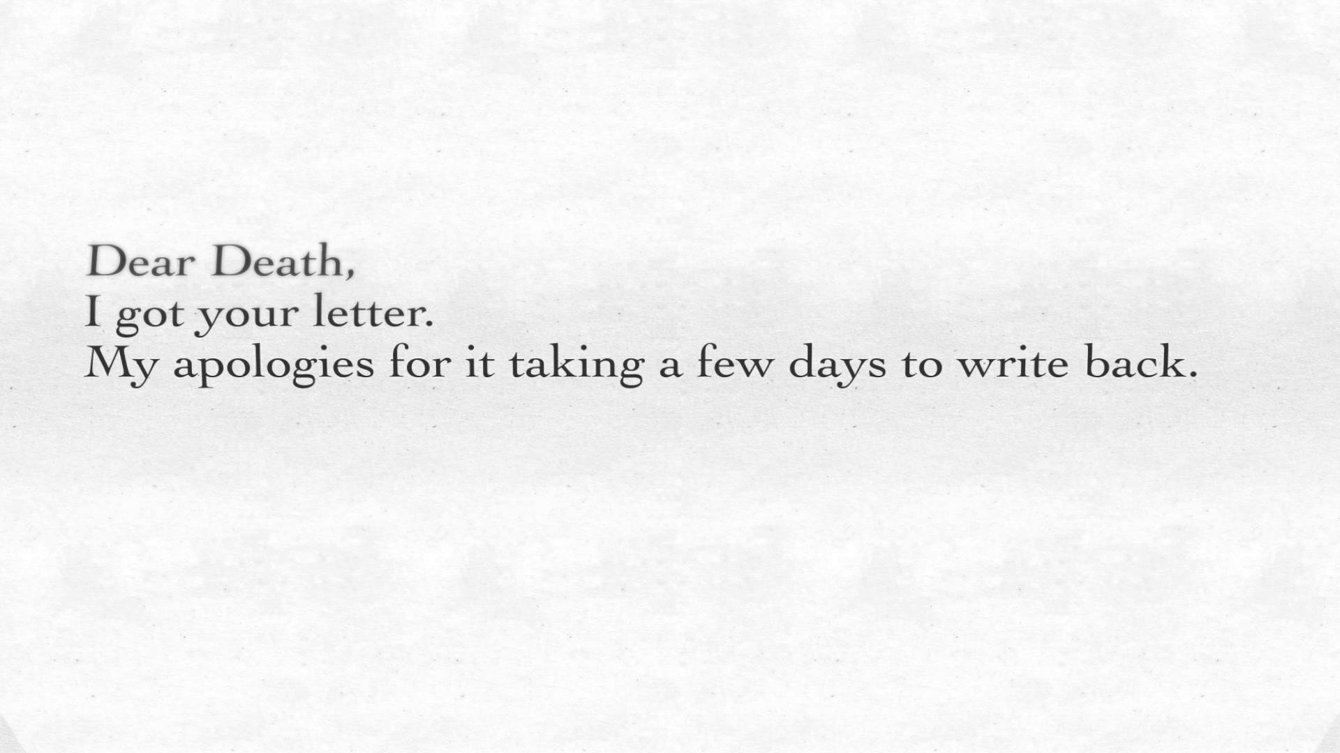 An Unexpected Letter